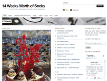 Tablet Screenshot of 14weeksworthofsocks.com